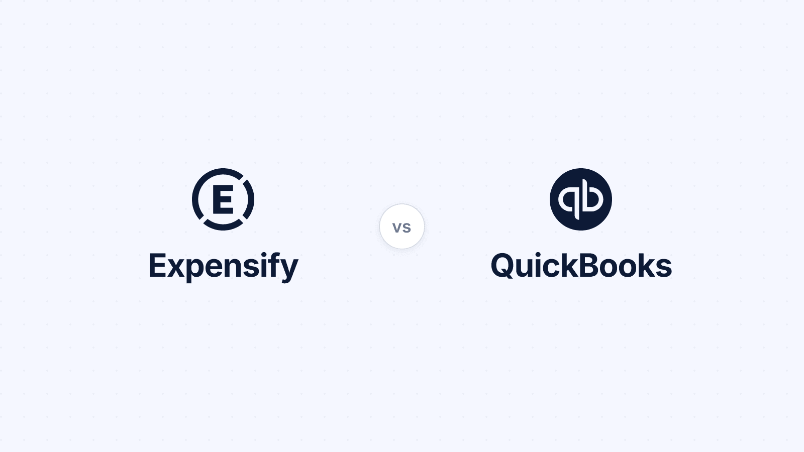 Expensify logo beside the QuickBooks logo, a side-by-side comparison