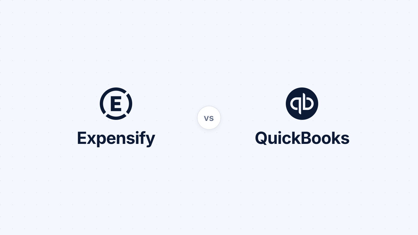 Expensify logo beside the QuickBooks logo, a side-by-side comparison